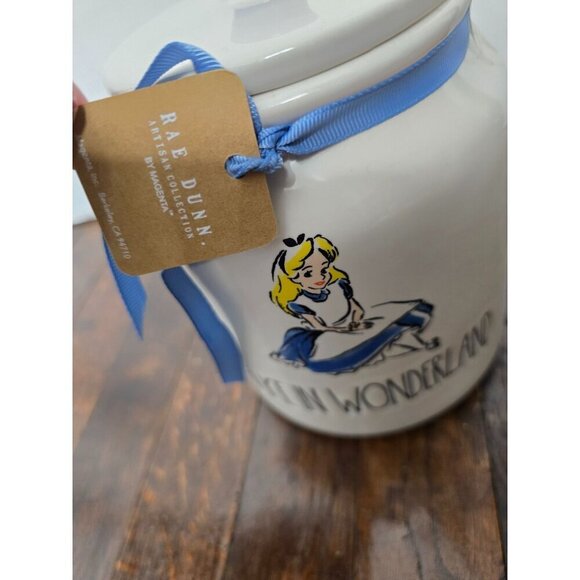 NWT Rae Dunn Disney  Alice in Wonderland Canister Farmhouse - Picture 7 of 16